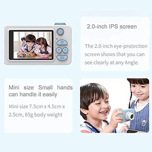 EcoBasic 800W Pixel-Objektív Divat Vékony, Könnyű Mini Digitális Sport Kamera 2.0 inch Képernyő Gyermekek számára (Rózsaszín) (Szín