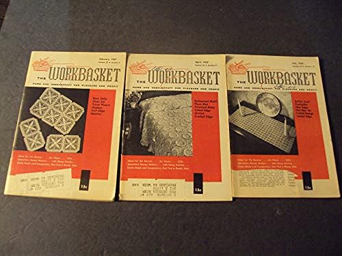 5 Vintage A Munka Kosár Haza Needlecraft Magazinok 1957