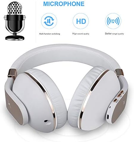 Riwbox XBT-780 Bluetooth Fejhallgató Át Fül, Hi-Fi Sztereó Vezeték nélküli/Vezetékes Headset, Beépített Mikrofon Online Osztály, Home