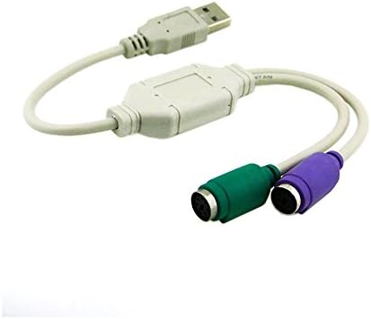 Kettős PS2 PS/2 Mini DIN 6pin-USB 2.0 Adapter Átalakító Kábel PC Laptop Billentyűzet Egér,Egyéb