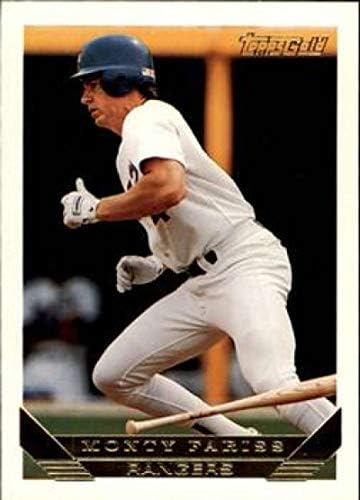 1993 Topps Arany Baseball 575 Monty Fariss Texas Rangers Hivatalos MLB Kereskedelmi Kártyát A Topps Cég