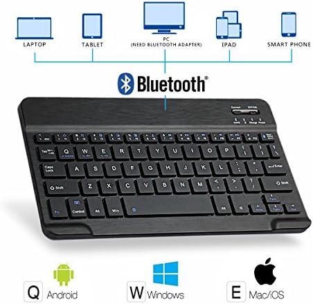 Új 9,7 Hüvelykes Bluetooth Billentyűzet tok iPad 2018/iPad 2017/iPad Pro 9.7/iPad 2/iPad 1, Könnyű Levehető Bluetooth Billentyűzet