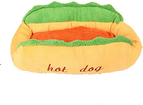 Yimimam Pet Supplies Hot-Dog House Kisállat, Háziállat Ház Mat Hot-Dog-Alakú Szőnyeg Őszi-Téli Macska, Ház, Kutya, Ház Cserélhető,