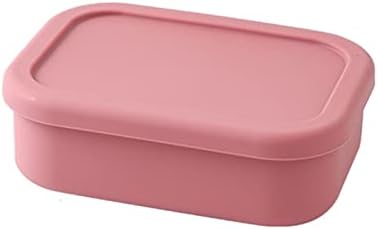 uzsonnás doboz 3 Partíció Hordozható Szilikon Ebédet 920ml Ebéd Bento Box Mikrohullámú sütő Élelmiszer-Tároló Tartály (Szín : Piros,