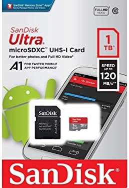 Ultra 1 tb-os MicroSDXC Dolgozik Megtiszteltetés Játszani Plusz által Ellenőrzött SanFlash, valamint SanDisk (A1/C10/U1/8k/120MBs)