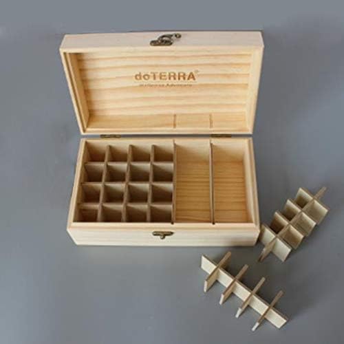 Diseño moderno de almacenamiento de botellas de aromaterapia hu Rack de caja de Madera maciza