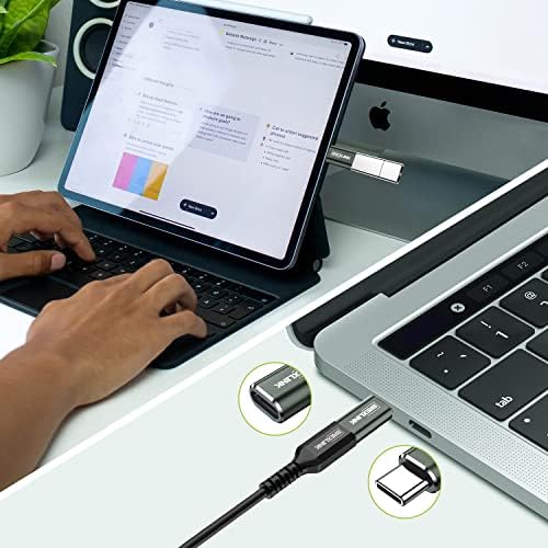 BrexLink USB-C a Férfi-Nő Adapter (2 Csomag), PD 100W Quick Charge USB-C Típusú Bővítő Adapter MacBook, iPad Pro, Nintendo Kapcsoló,