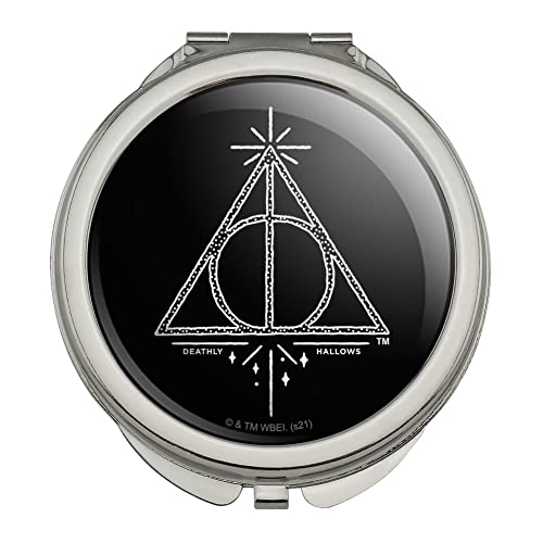 Harry Potter Ereklyékhez Line Logo Kompakt Utazási Táska Kézitáska Smink Tükör