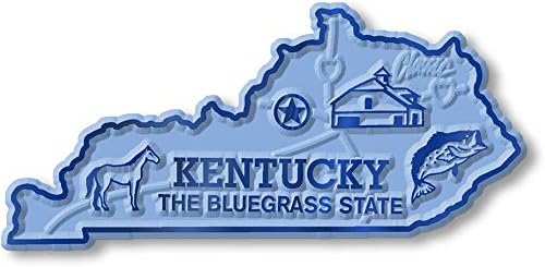Kentucky Kis Állam Mágnes által Klasszikus Mágnesek, 2.9 x 1.4, Gyűjthető Ajándéktárgyak Készült Az USA-ban