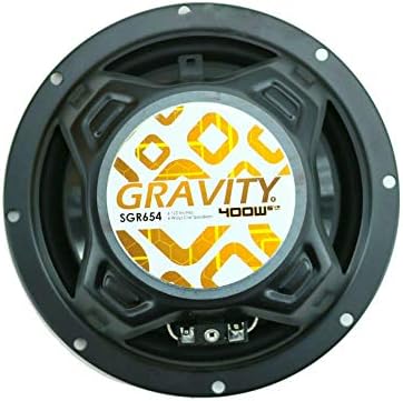 A gravitáció SGR654 6.5 Inch 4-Way Car Audio Full Range Hangszórók - 800Watts Maximális Teljesítmény Kezelése Nedvesség Ellenálló