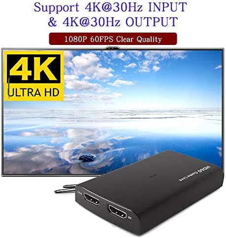 USB 3.0 Videó-digitalizáló Kártya,1080P 60FPS USB-Game Capture Hangrögzítő Átalakító, Játék Élő Streaming/Broadcast