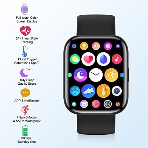 Intelligens Karóra,Runniee Fitness Tracker Nézi a Férfiak a Nők Android, iOS,1.69 HD érintőképernyő Heart Rate Monitor, IP68 Vízálló